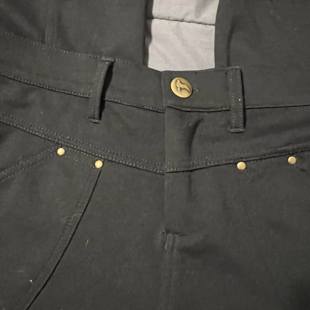 Free People Black moto jeggings Utility Style women’s size 31 - Picture 2 of 4